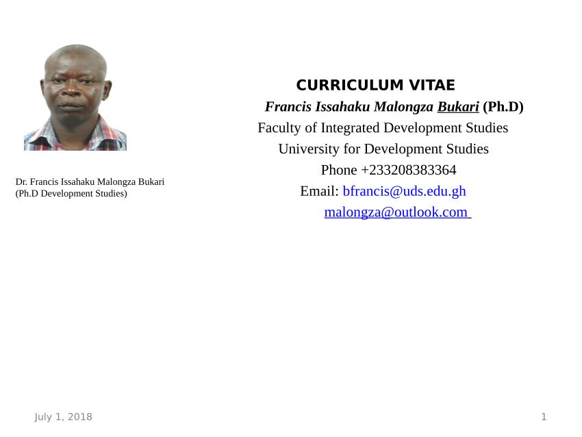 (PDF) CURRICULUM VITAE