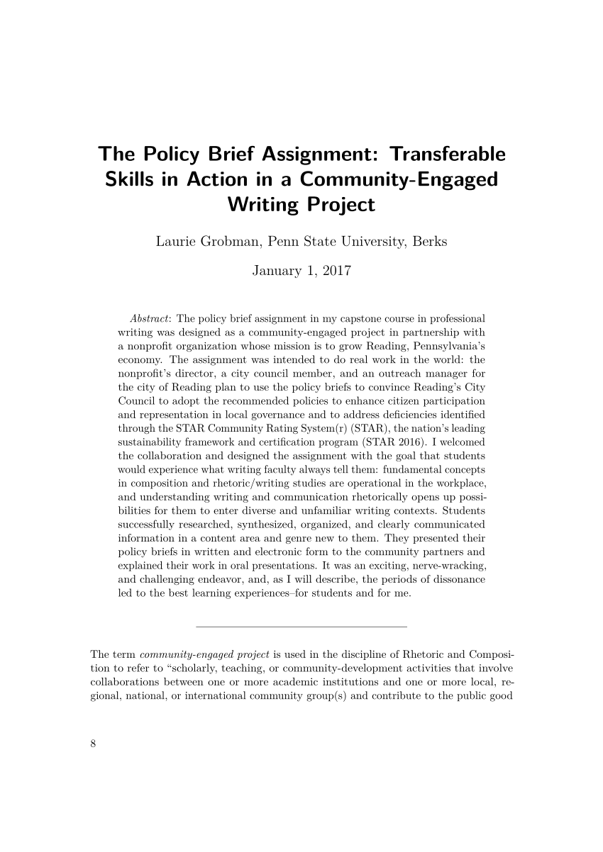 the assignment of policy