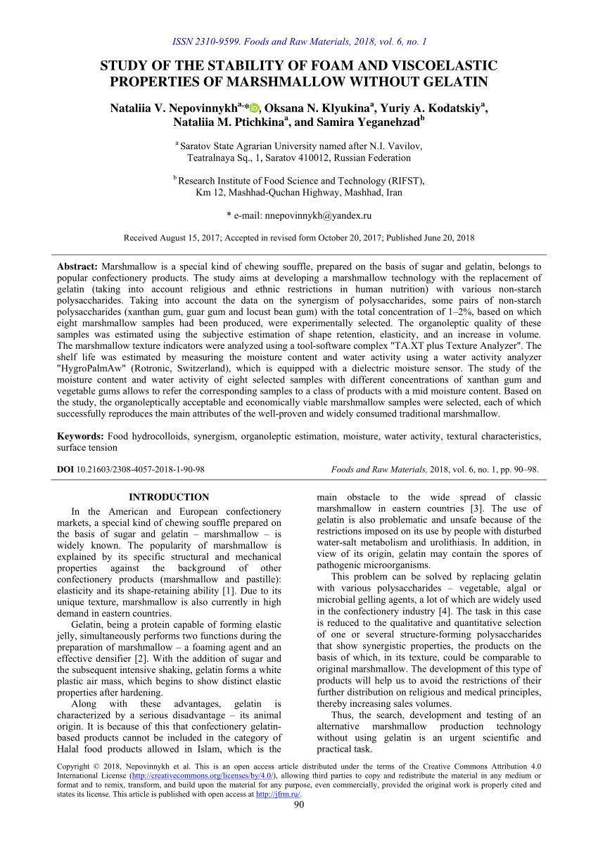 (PDF) Study of the stability of foam and viscoelastic properties of ...