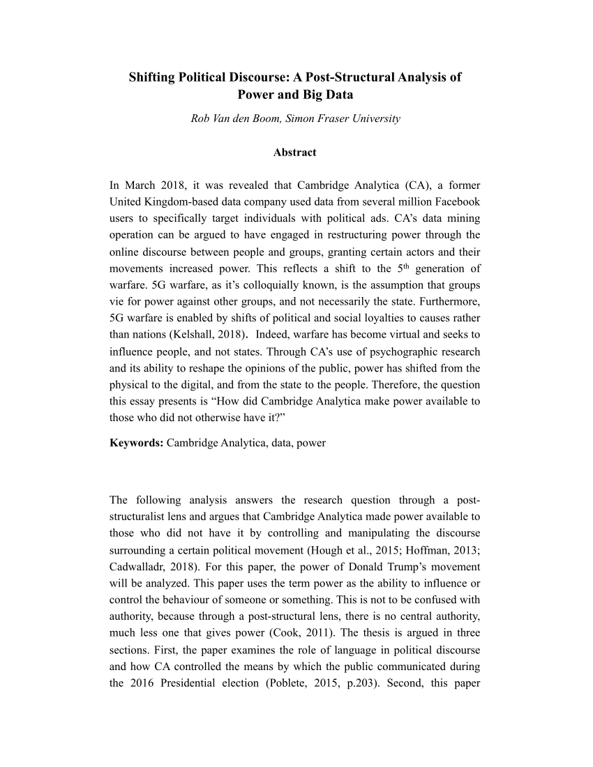 political discourse thesis pdf