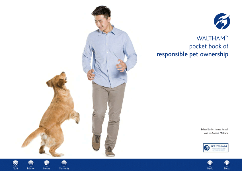 Pdf Waltham Pocket Book Of Responsible Pet Ownership