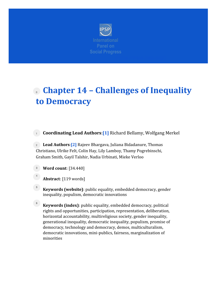 inequality in democracy essay