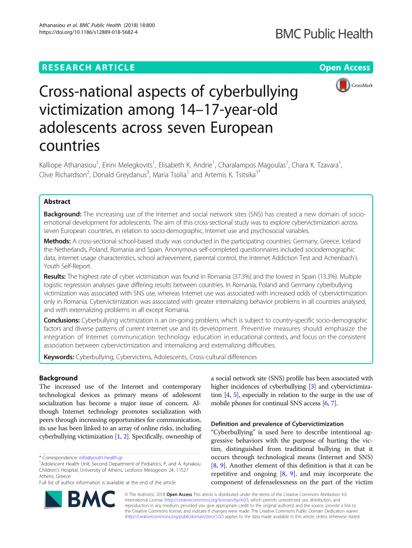 pdf) cyberbullying: labels, behaviours and definition in three