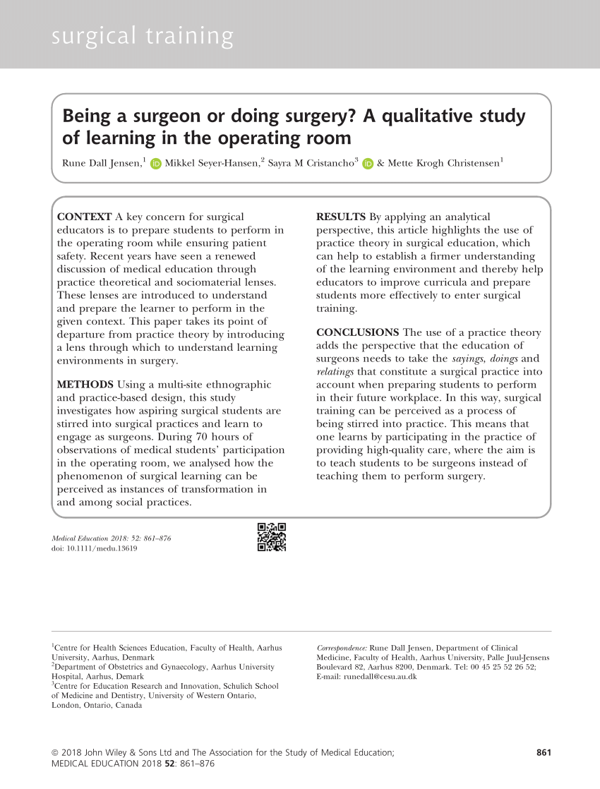 research topics in surgery