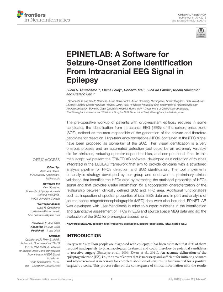 (PDF) EPINETLAB: A Software for Seizure-Onset Zone Identification