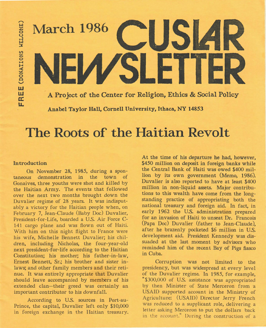 Pdf The Roots Of The Haitian Revolt