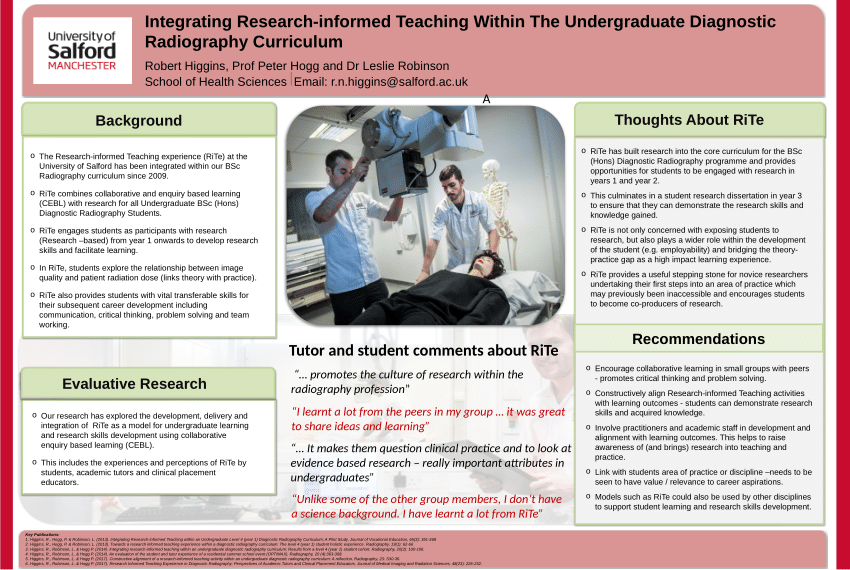 undergraduate research topics in radiography