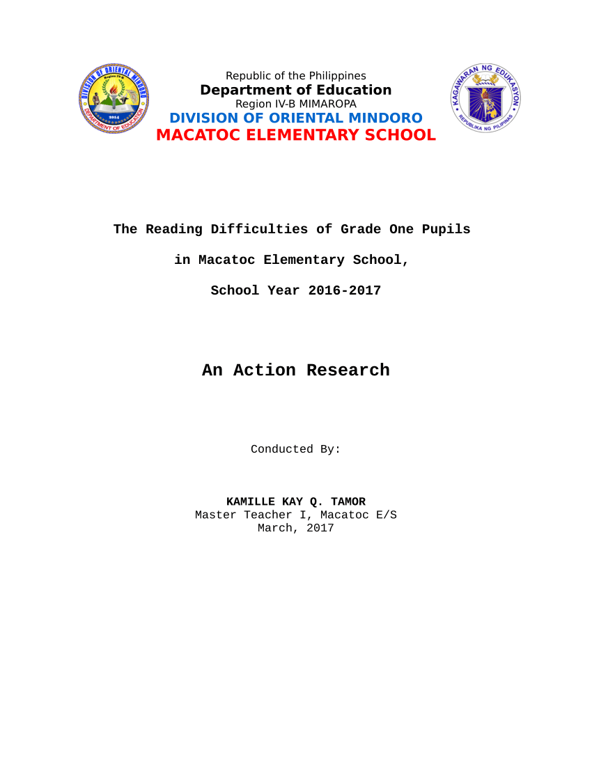 sample thesis about reading difficulties in the philippines pdf