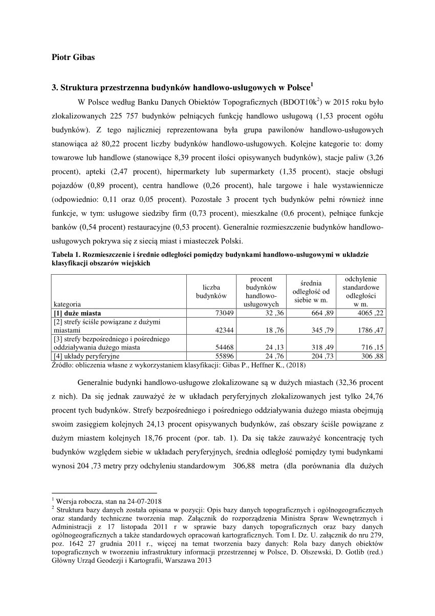 Pdf Analiza Statystyczno Przestrzenna Rozmieszczenia Usług Handlowych W Polsce 2076