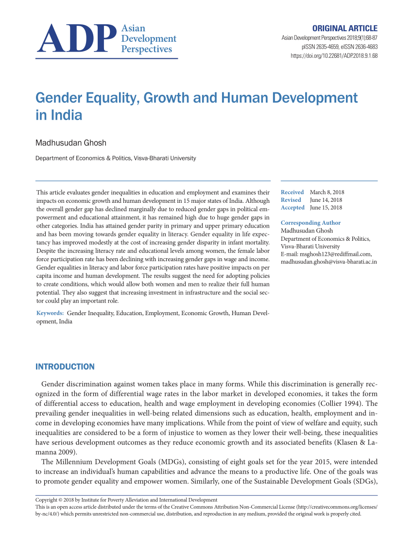 essay on human development in india