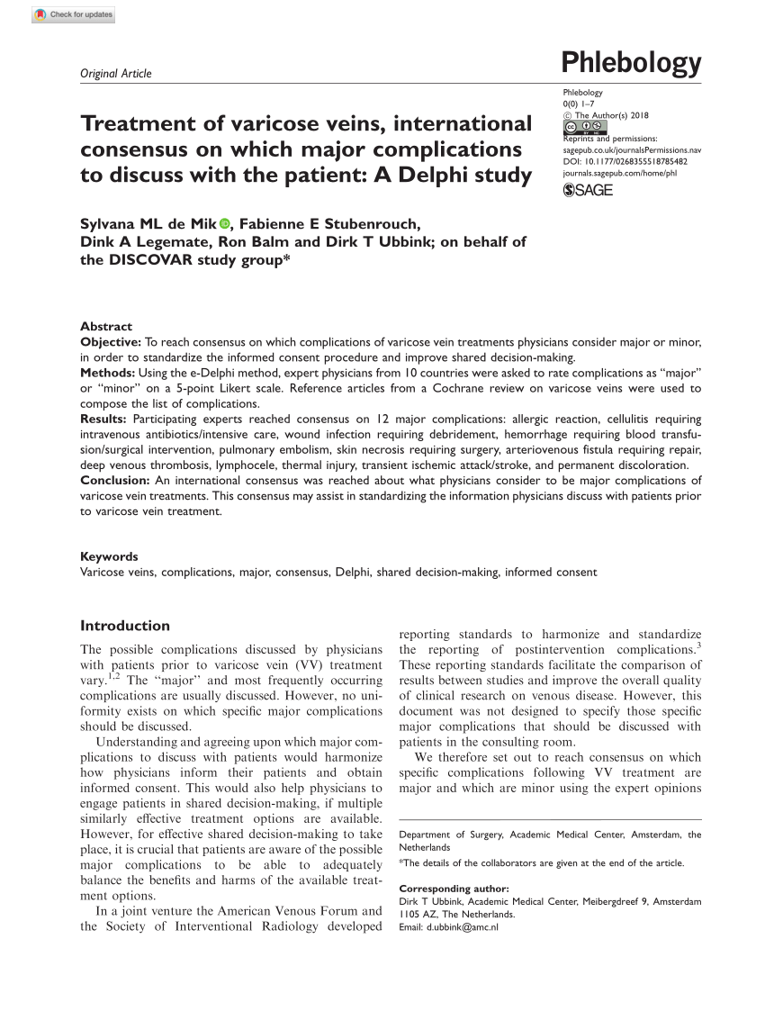 thesis topics on varicose veins