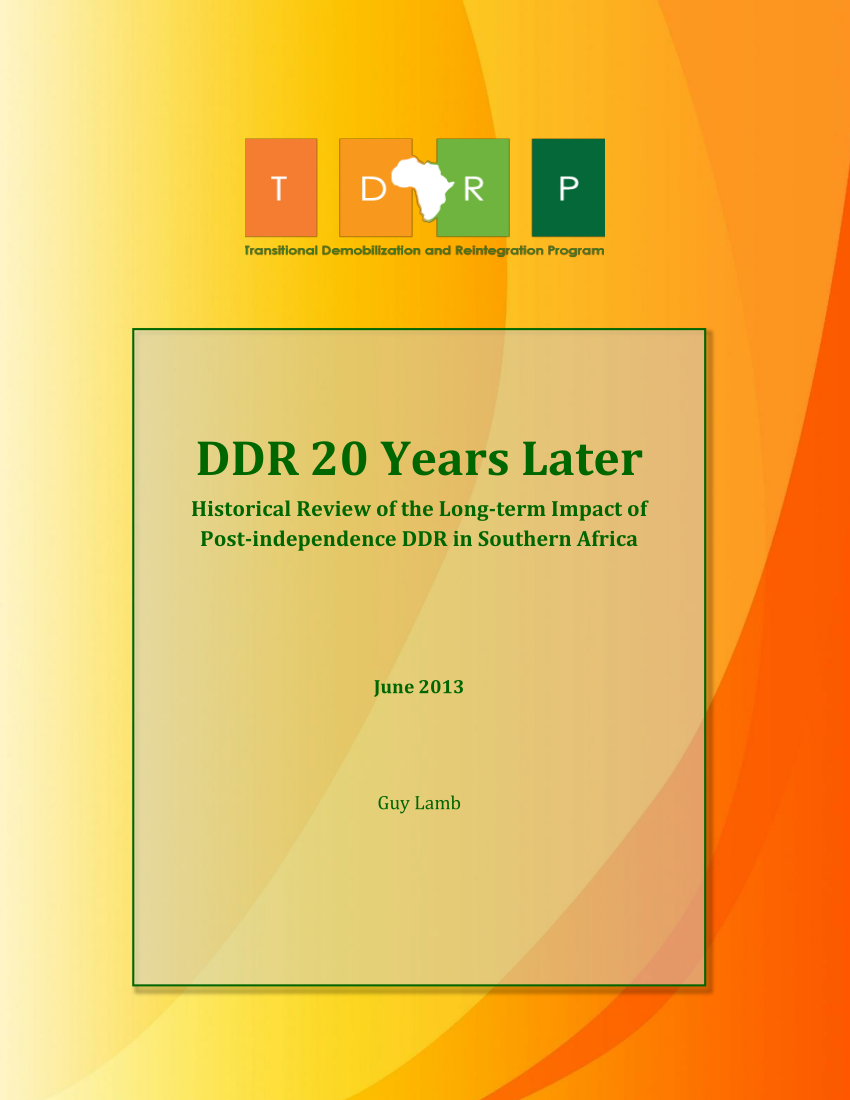 Pdf Ddr 20 Years Later Historical Review Of The Long Term Impact