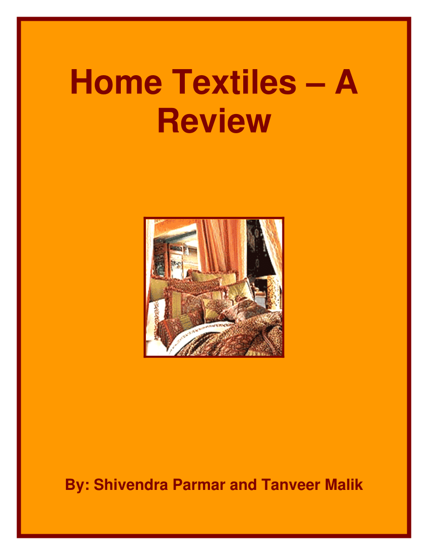 Pdf Home Textiles A Review Home Textiles A Review