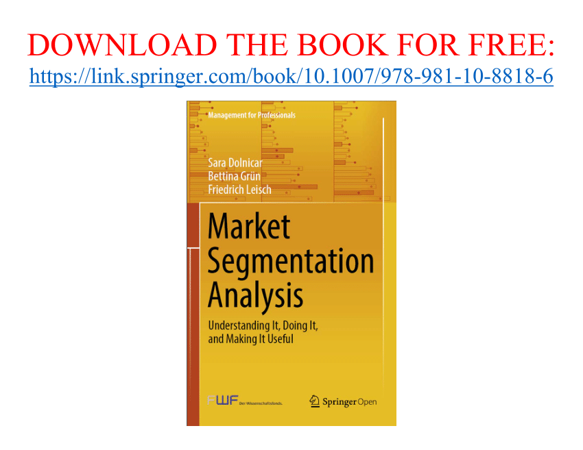 PDF] Market Research and target market segmentation in Place Marketing  procedure: A structural analysis