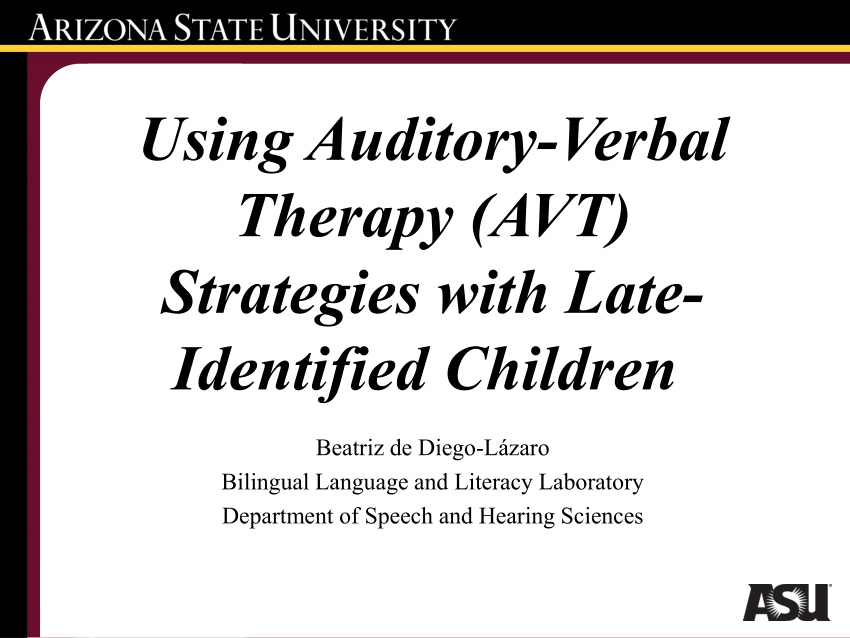 auditory verbal therapy for adults