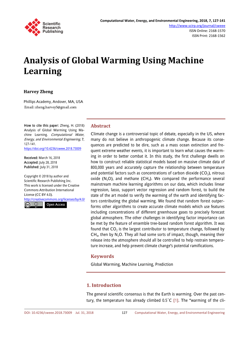 the warming papers