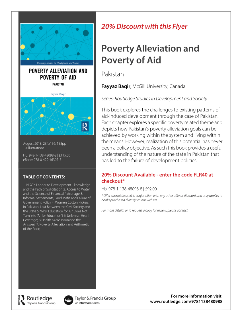 literature review on poverty in pakistan