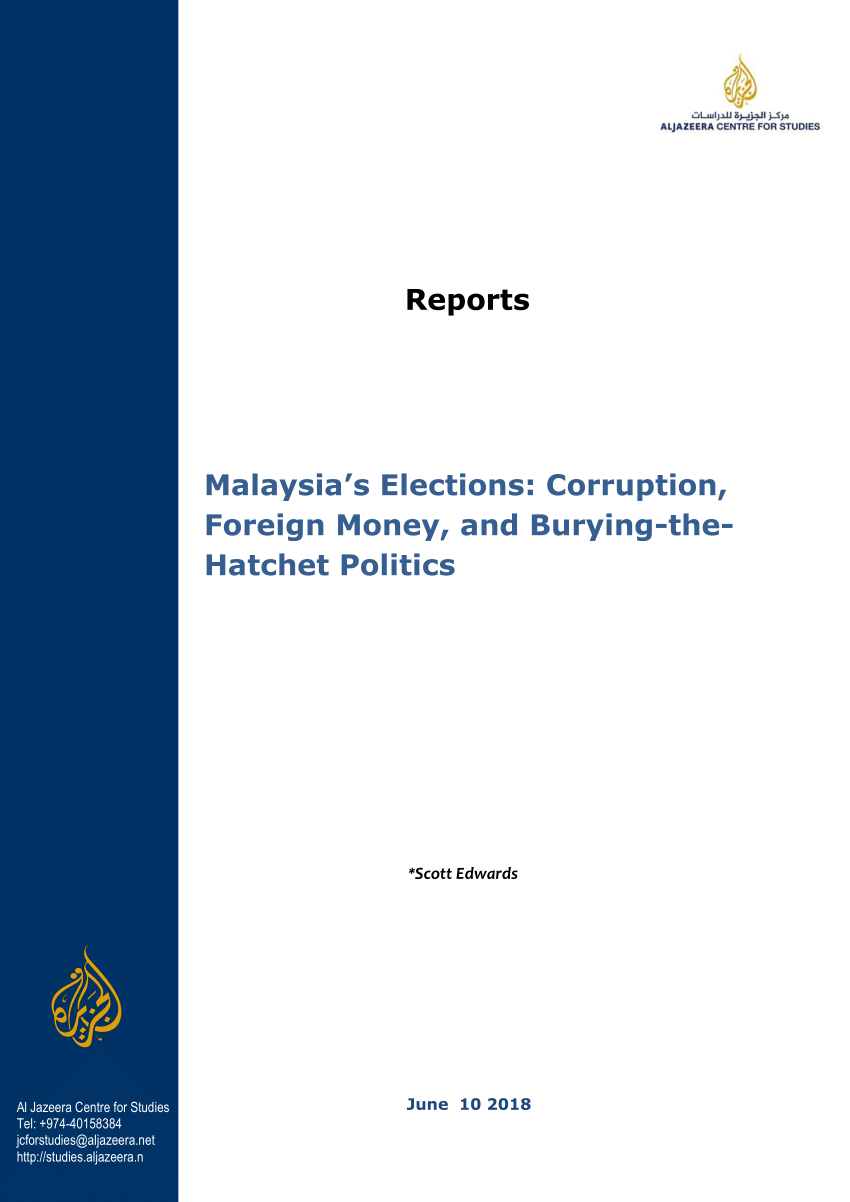 (PDF) Malaysia's Elections: Corruption, Foreign Money, and ...