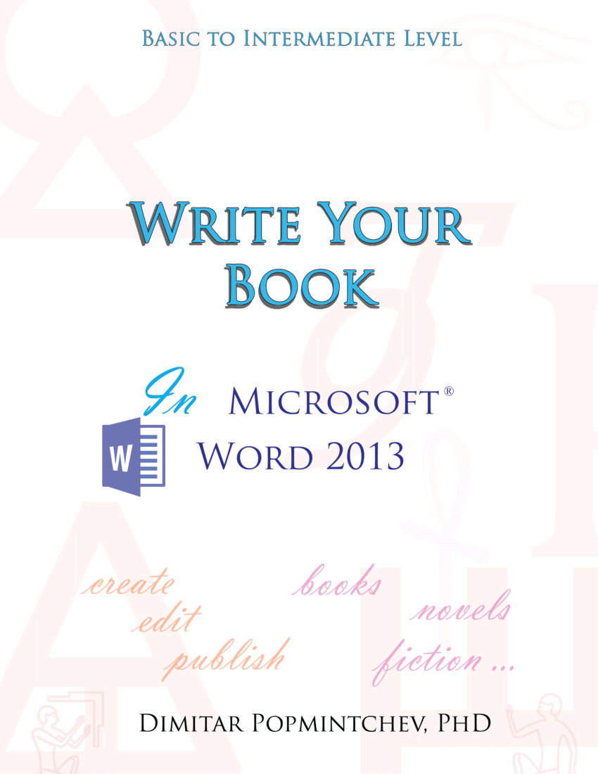 writing a book on ms word