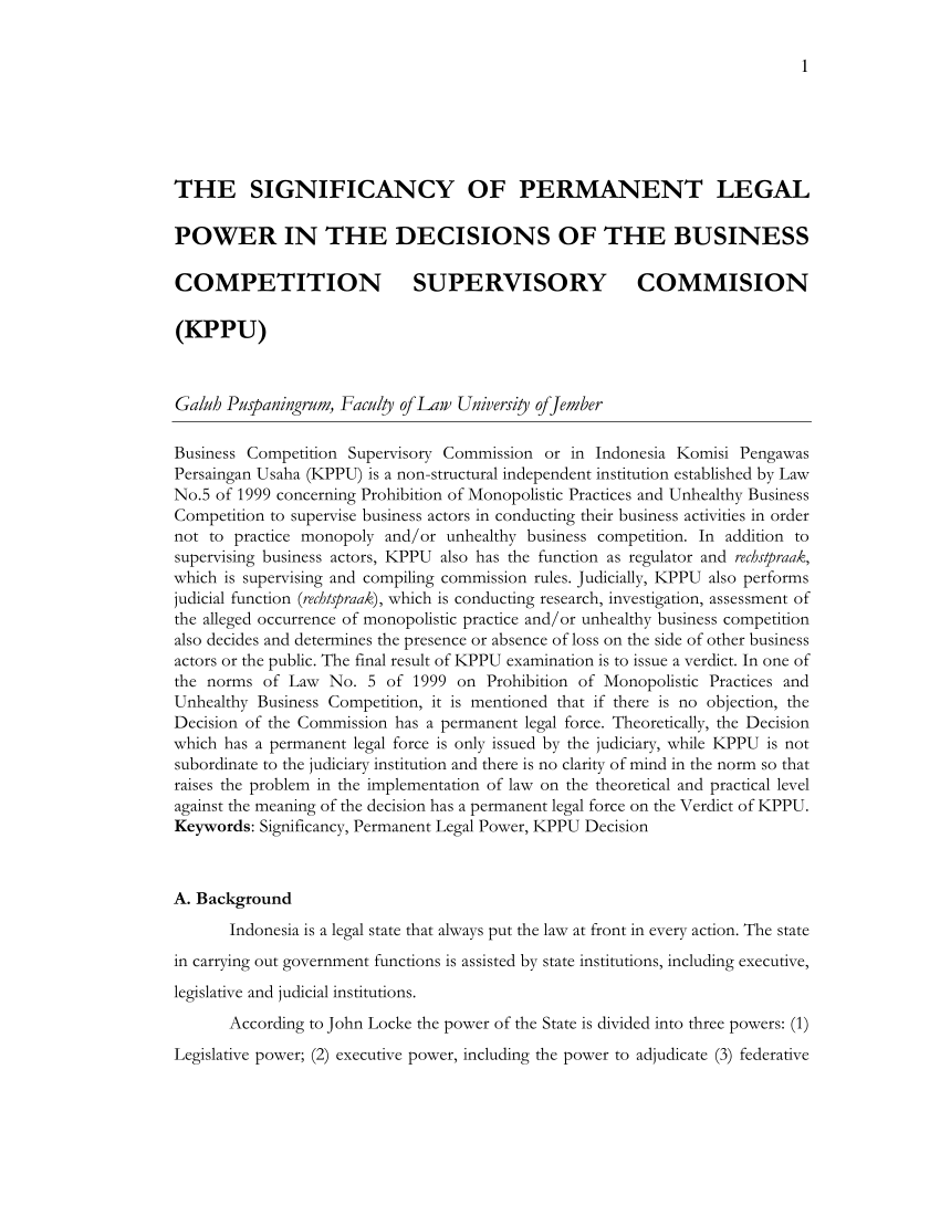 (PDF) Competition Law