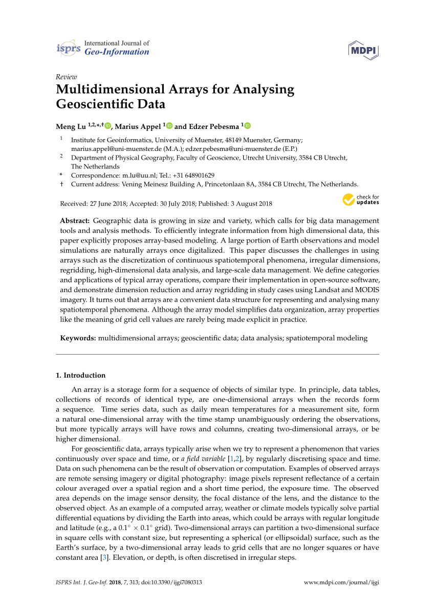 Implementation of Resizable Multidimensional Arrays in C++17