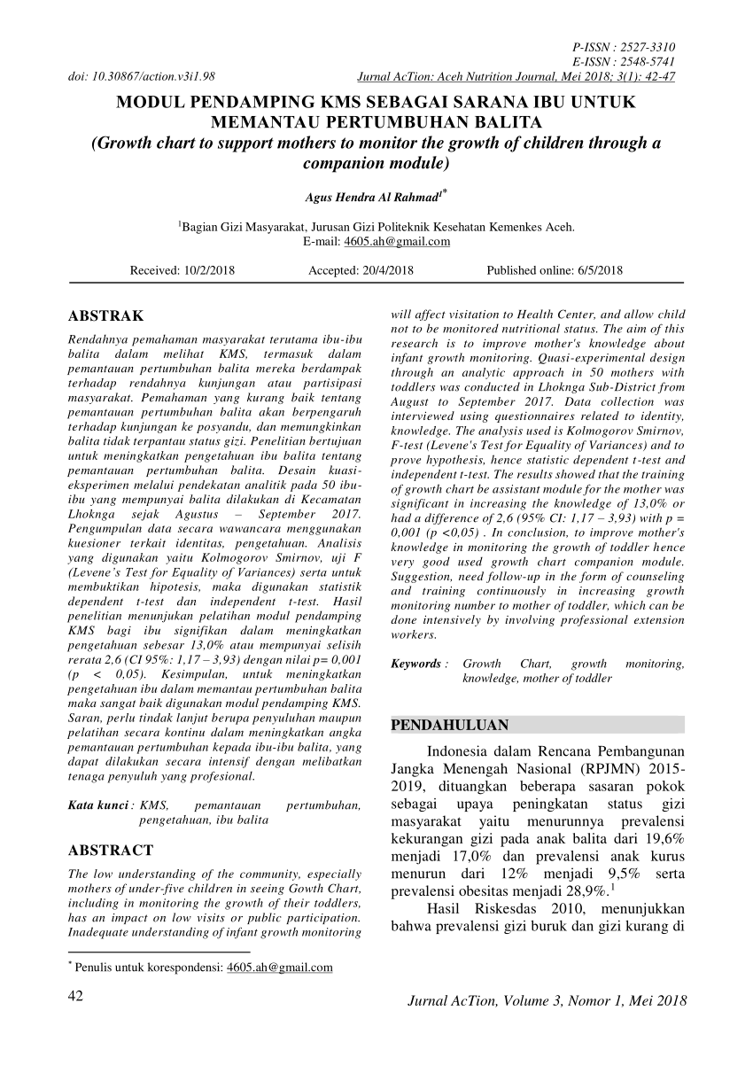 (PDF) Modul pendamping KMS sebagai sarana ibu untuk memantau