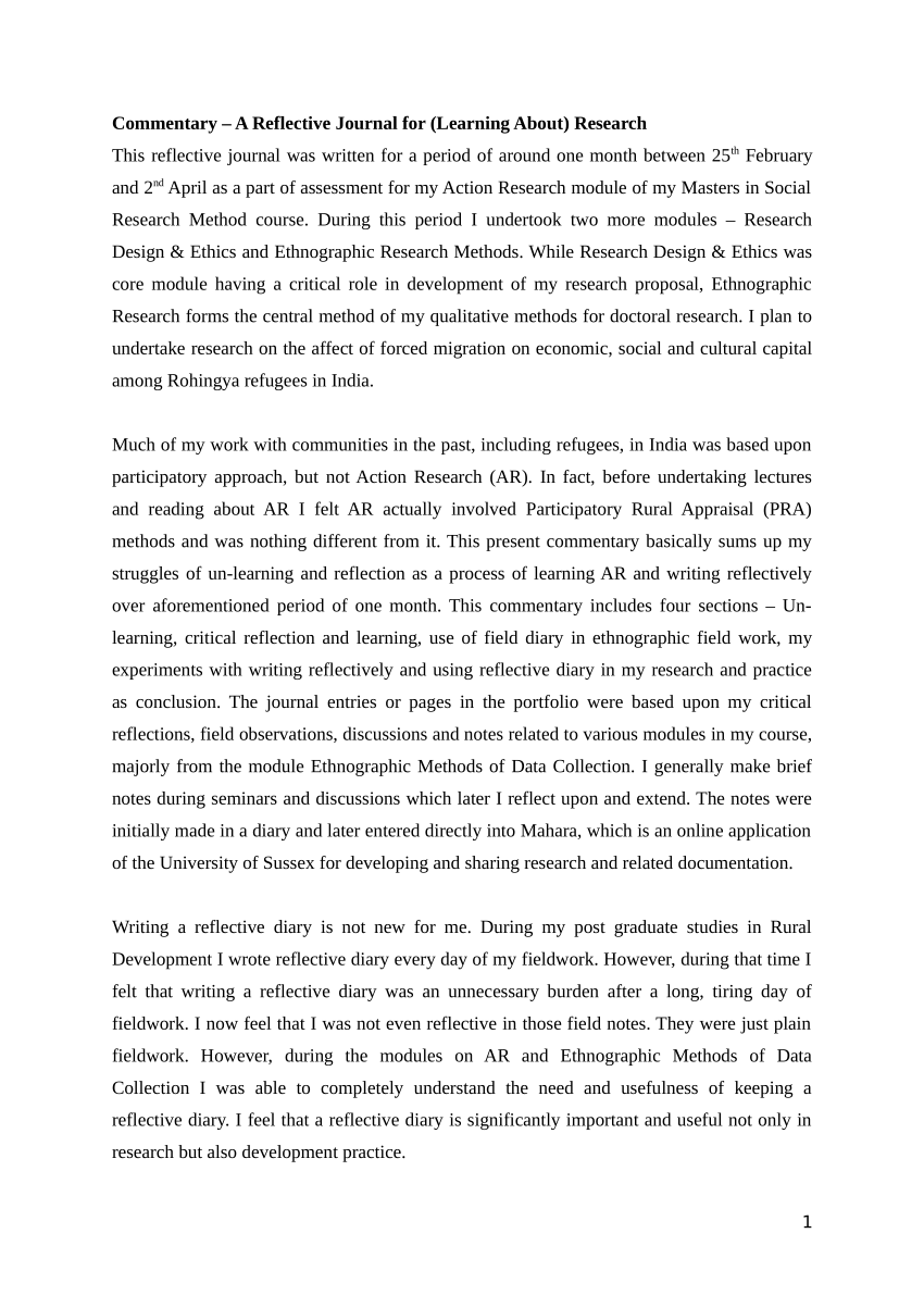 PDF) Reflective Essay  Rangga Eldi 