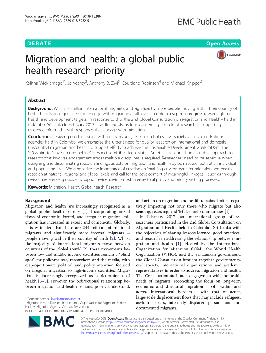 public health research article