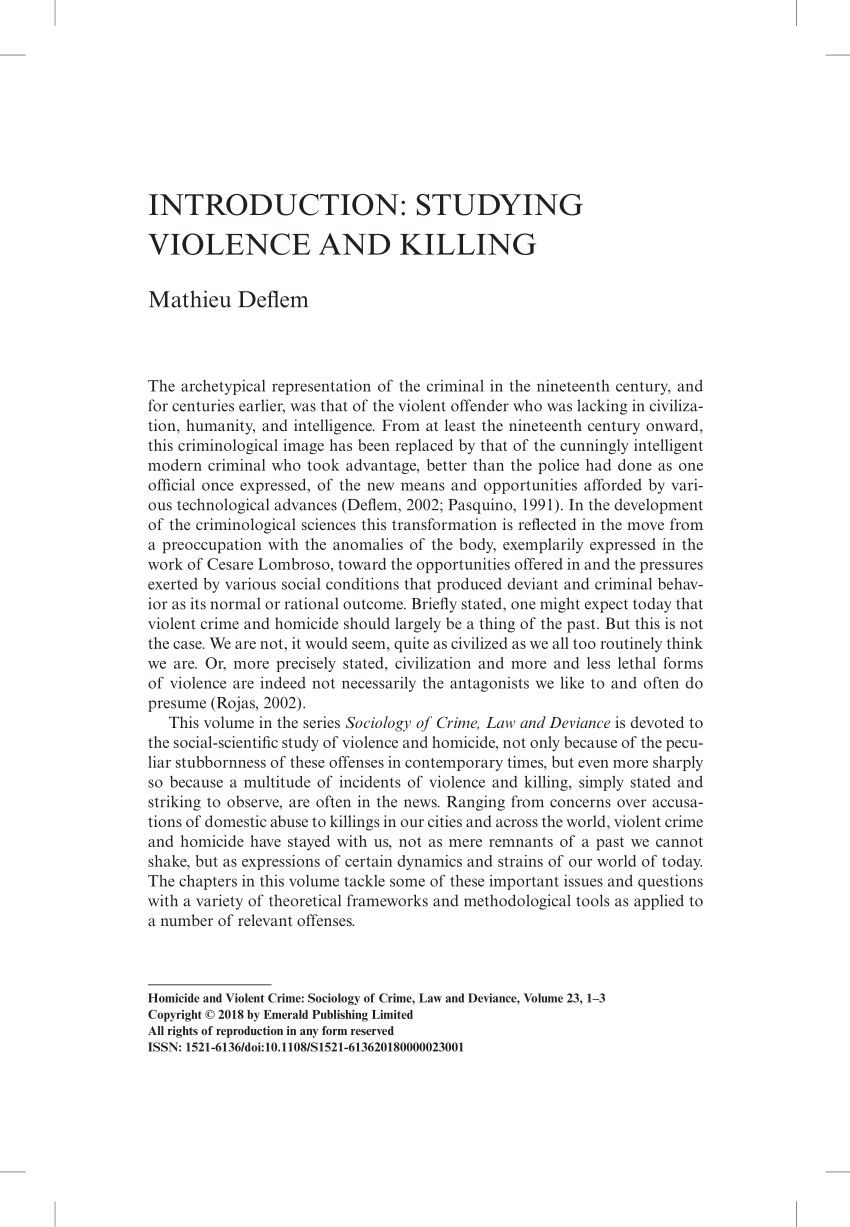 dissertation violence conclusion