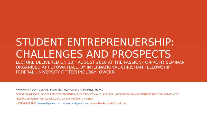 student entrepreneurship research
