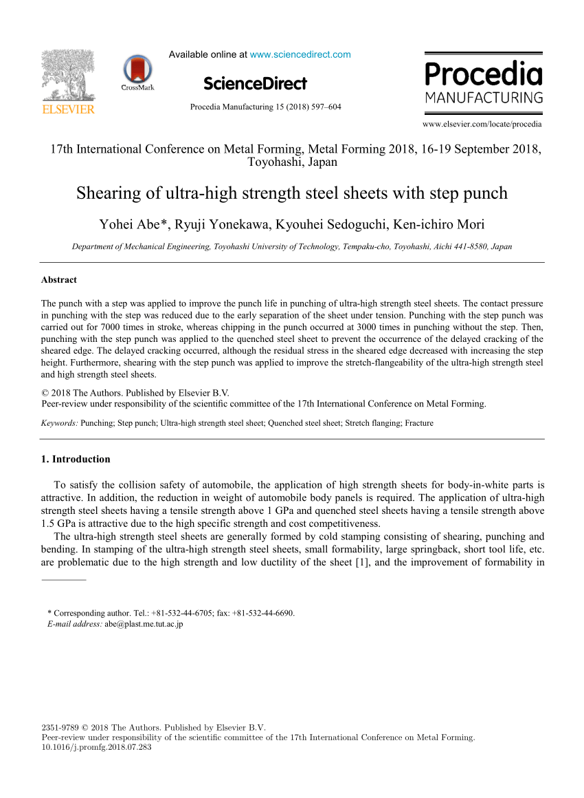 Flange compression using stepped punch for forming extremely deep cup with  flange from aluminum alloy sheet - ScienceDirect