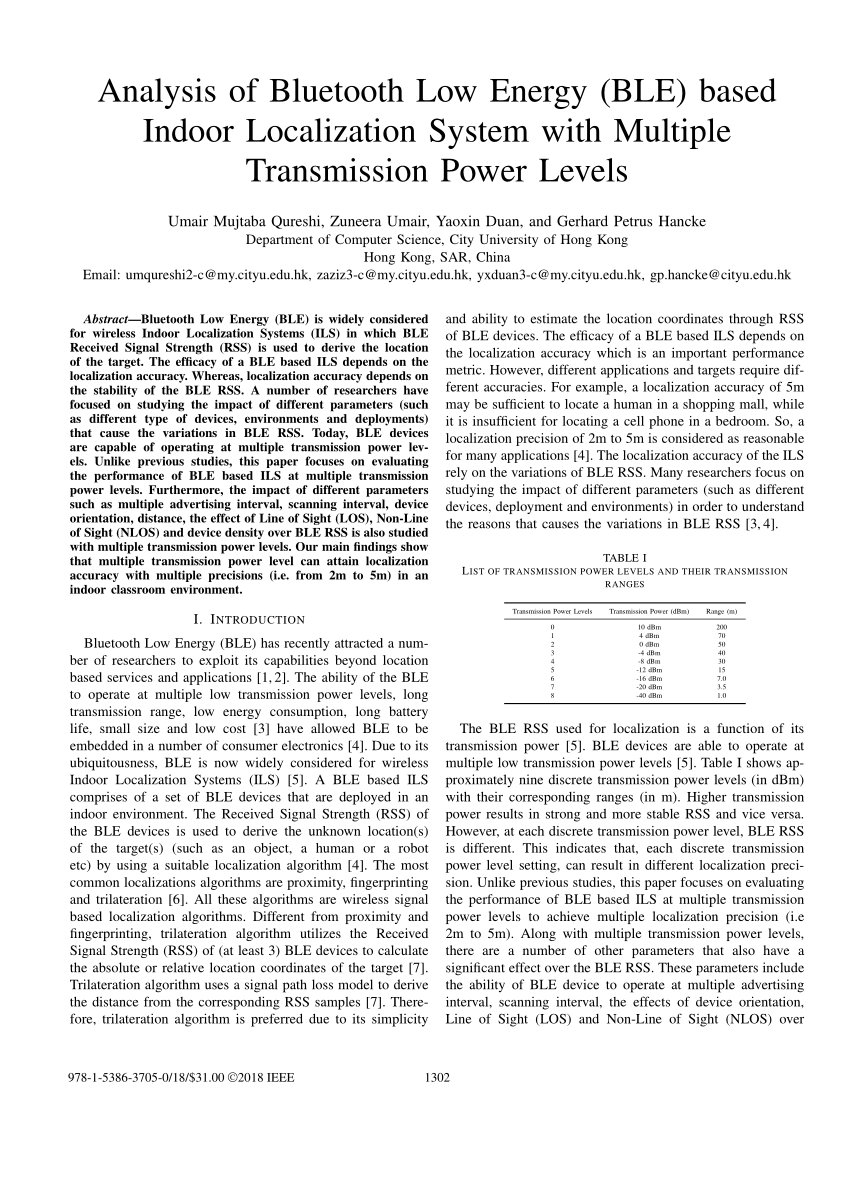 research paper for bluetooth