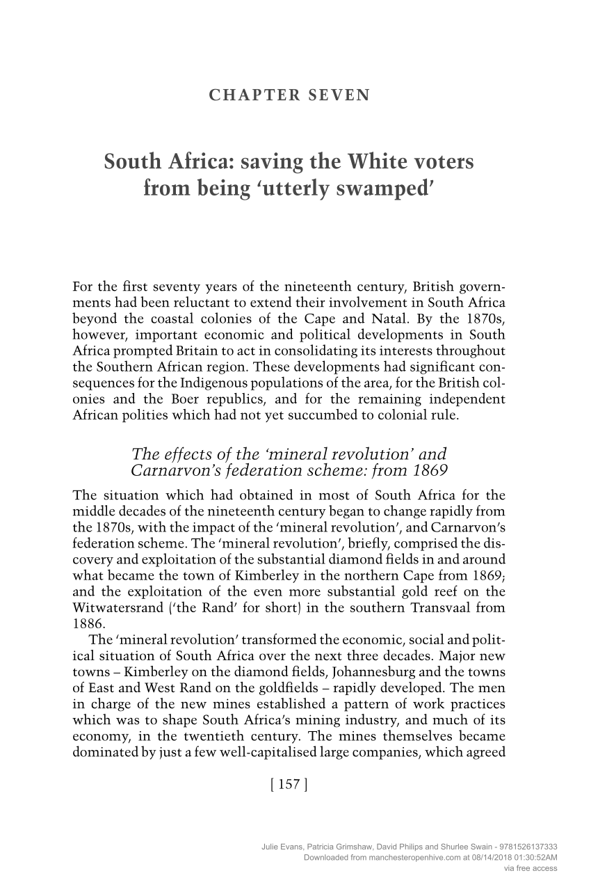 write an essay about south africa