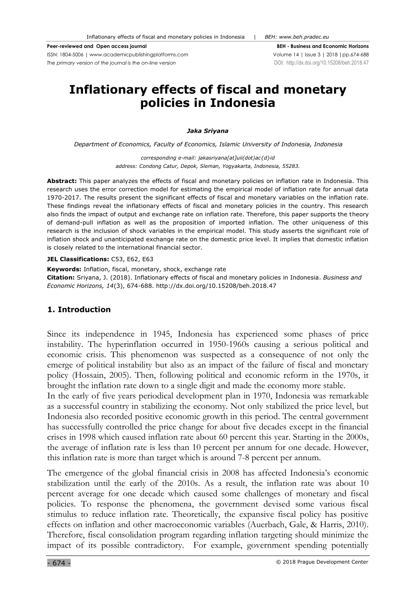 research article inflation