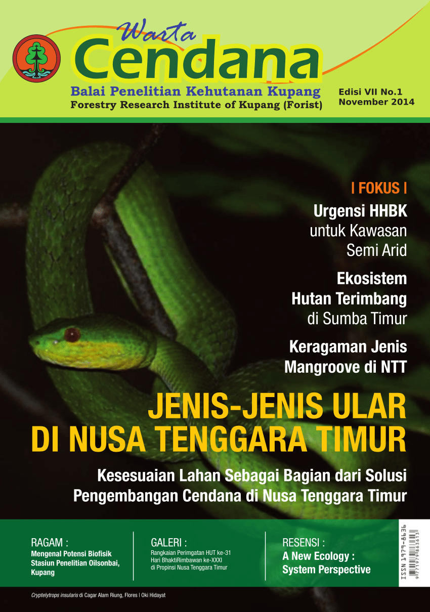 PDF Jenis Jenis Ular Di Nusa Tenggara Timur