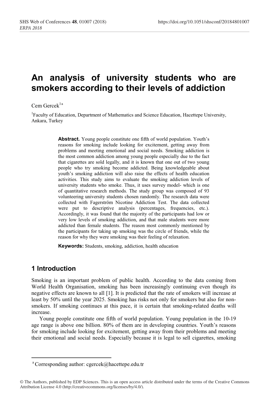 smokers research study