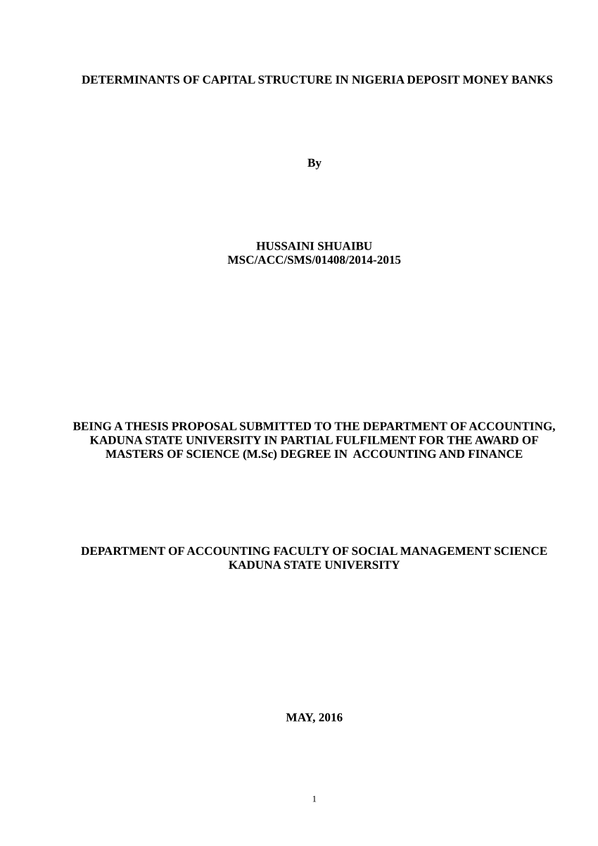 msc dissertation sample pdf