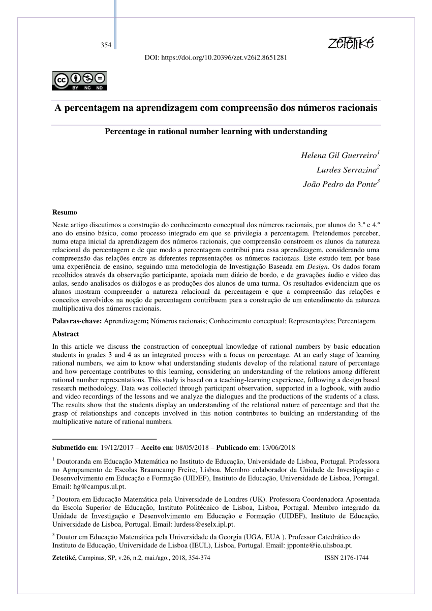 Notação Matemática, PDF, Número racional