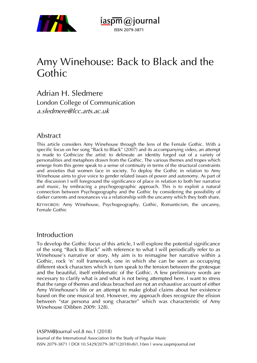 Amy Winehouse - Back To Black (Lyrics) 