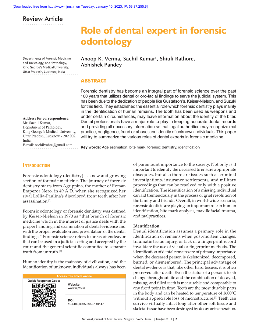 Pdf Sex Determination By Amplification Of Amelogenin Gene From Dental Pulp Tissue By 9025