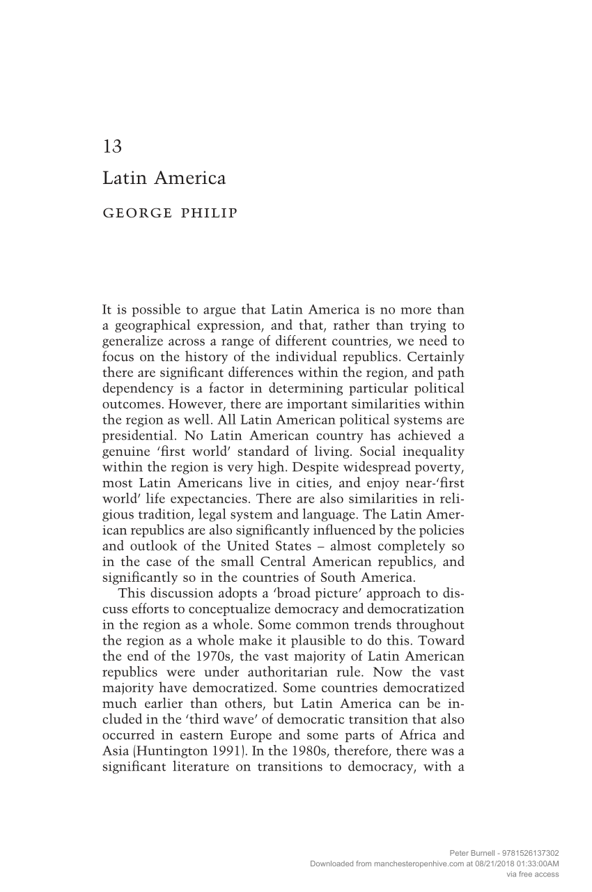 essay on latin america