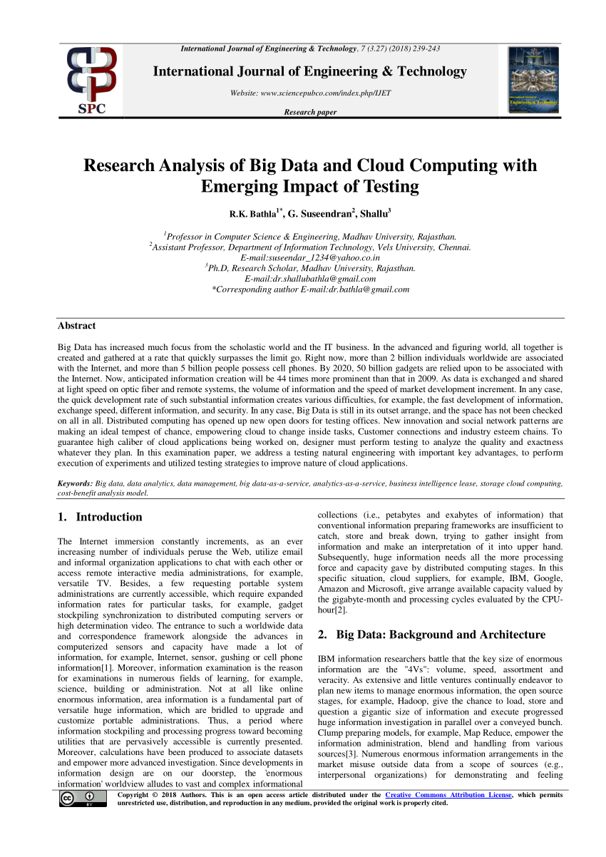 big data and cloud computing research papers