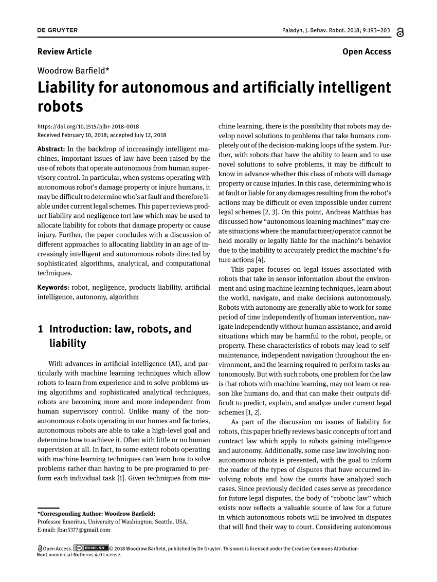 Role of Artificial Intelligence and Machine Learning in Robotics - Emeritus  India