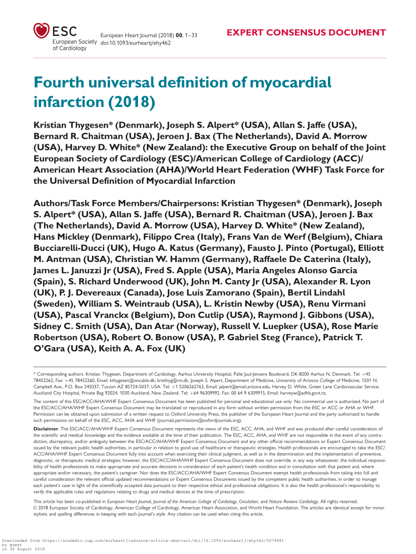 research thesis on myocardial infarction