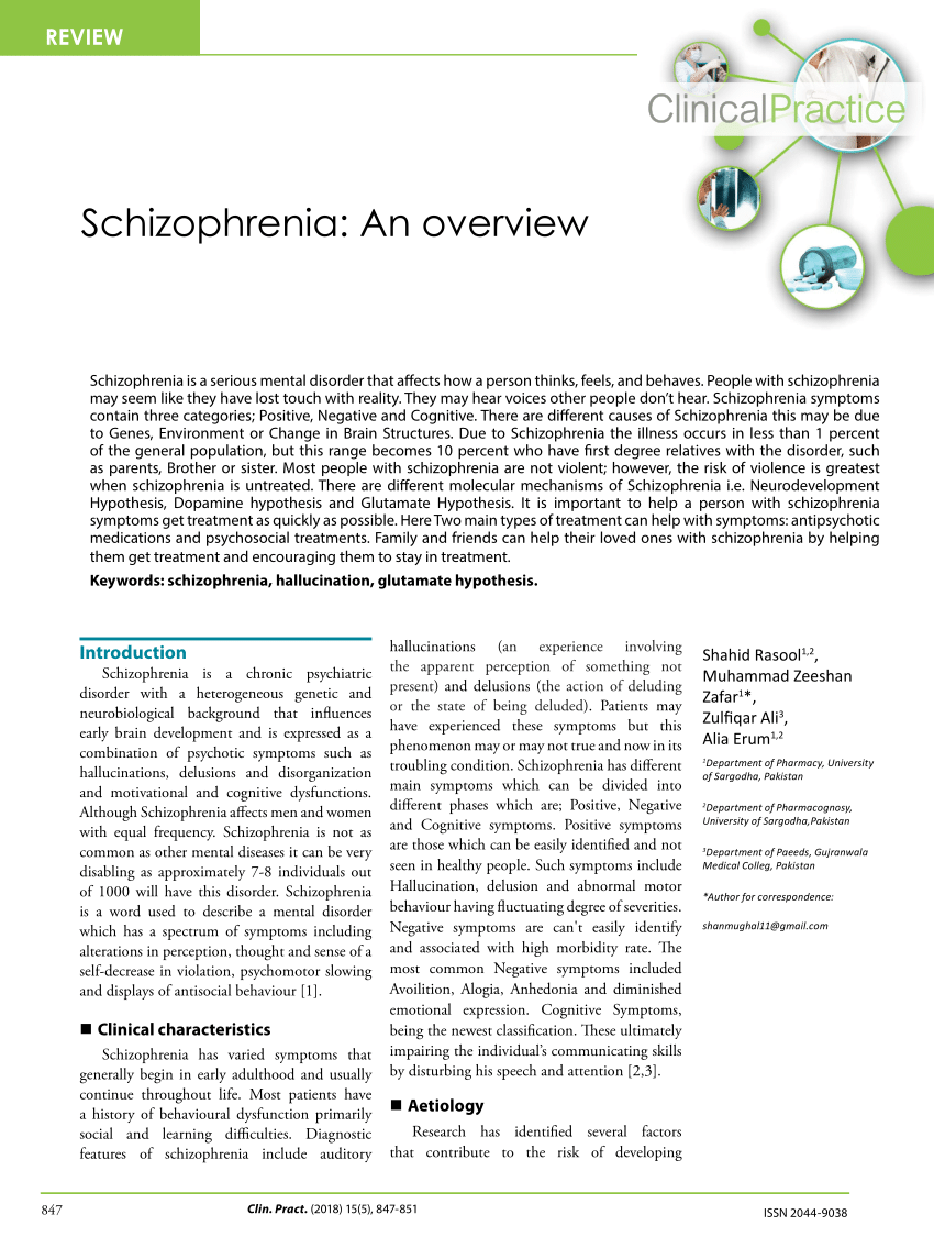 current research about schizophrenia