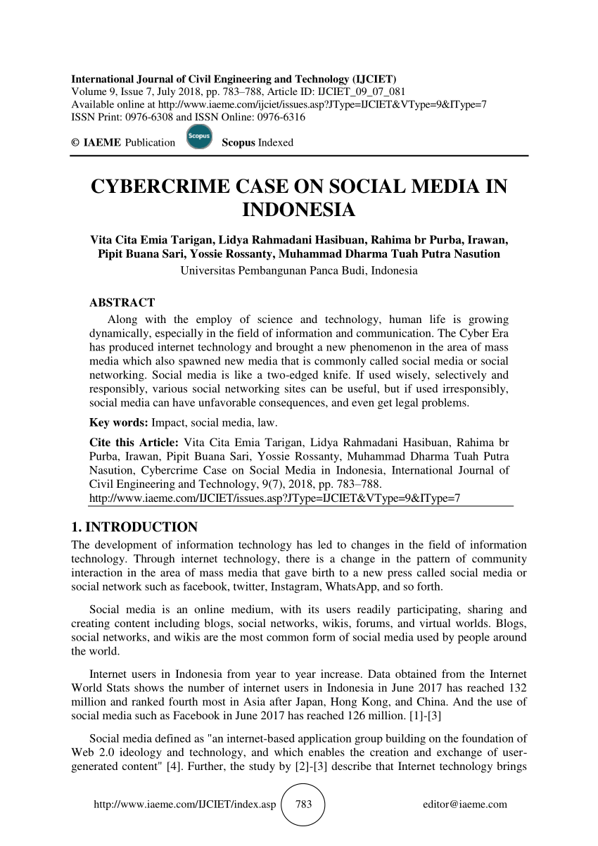 social media and crime dissertation