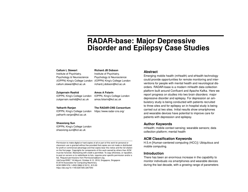case study on major depressive disorder