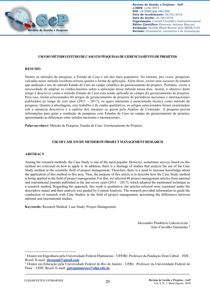 Metodologia de Pesquisa: Estudo de Caso para Yin e para STAKE (comparativo)