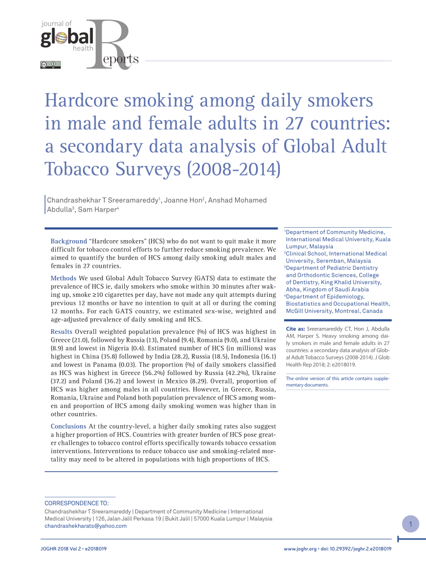 smokers research study