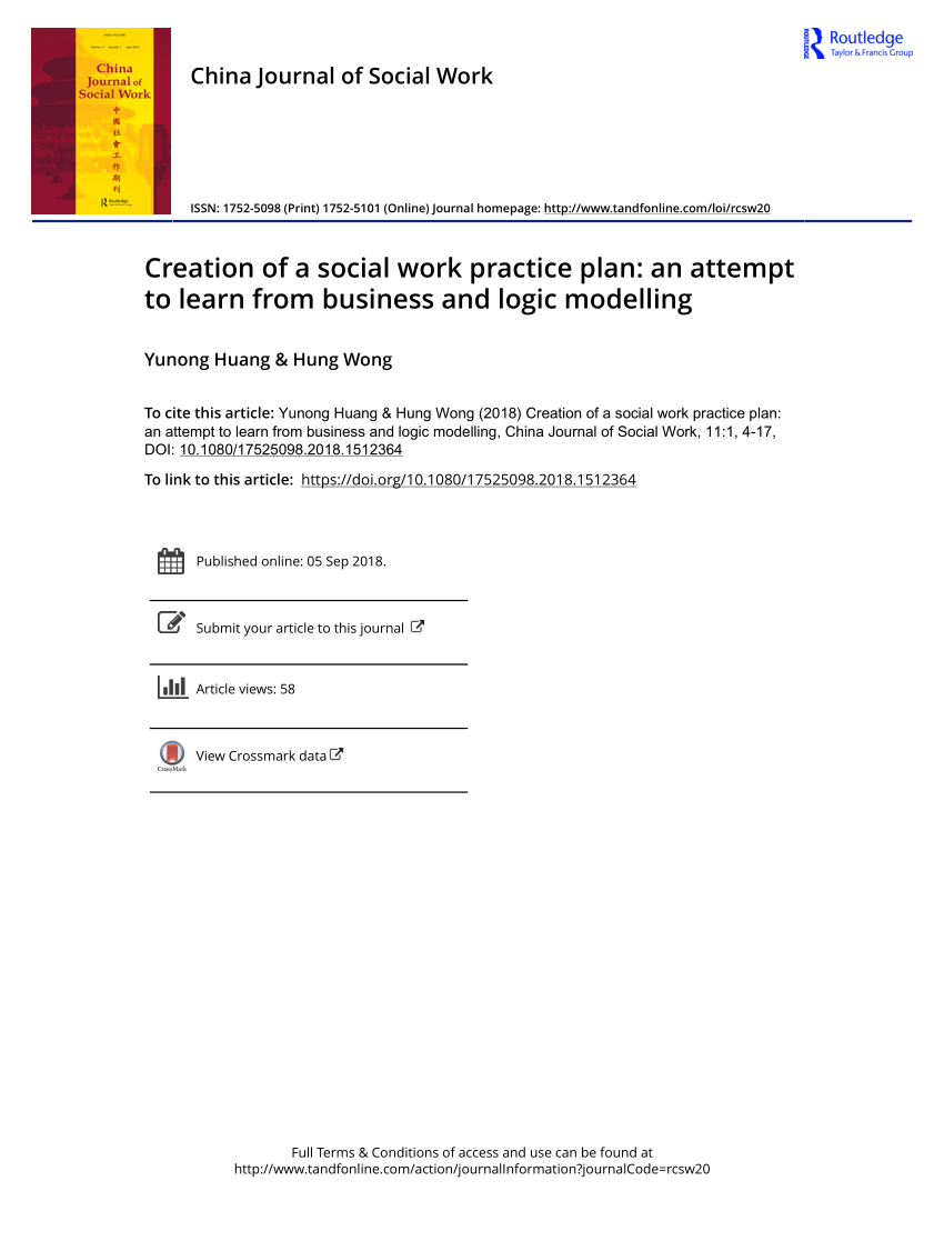 business plan social work